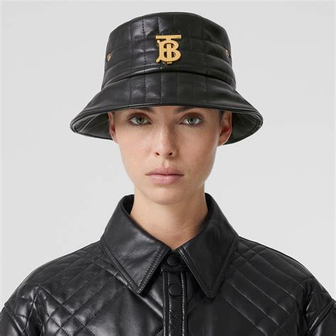 burberry leather bucket hat